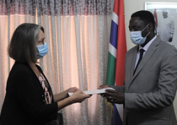 Gloria Poku and Dr Mamadou Tangara