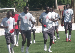 players at training