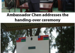 ambassador chen presents
