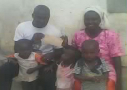 needy family receiving gesture