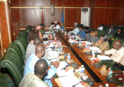 jammeh with food security and disaster management stakeholders