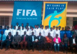 fifa particpants with dignitaries