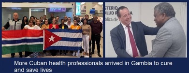 16 Cuban health professionals arrive in Gambia