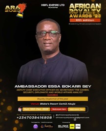 Gambian diplomat wins Royalty Diplomat of the Year Award