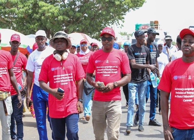 AAITG, partners on caravan campaigns for youth inclusion in District Tribunals