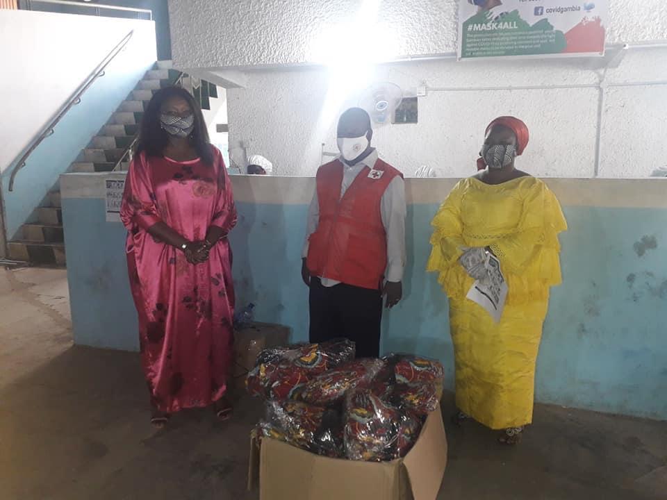 ABM Covid Gambia presents 2, 500 face masks to Gambia Red Cross Society