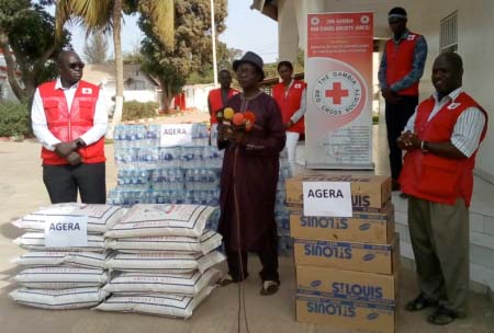 AGERA provides food aid to Gambia Red Cross Society