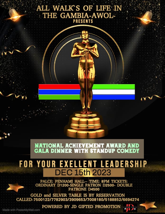 AWOL to stage Gambia National Achievement Awards 2023