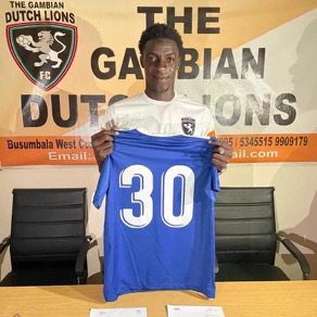 Gambian Dutch Lions sign Tanji striker Abdoulie Dibba