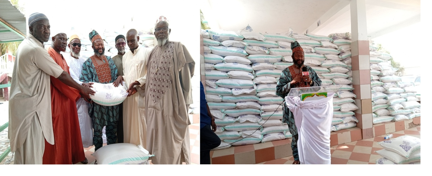 Abubacarr Jawara Foundation donates D2.5M worth of rice to Muslims for Ramadan 