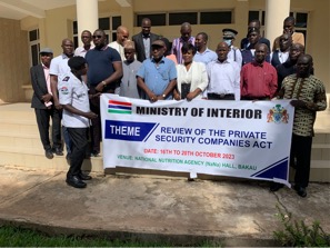 MOI, partners review Private Security Companies Act