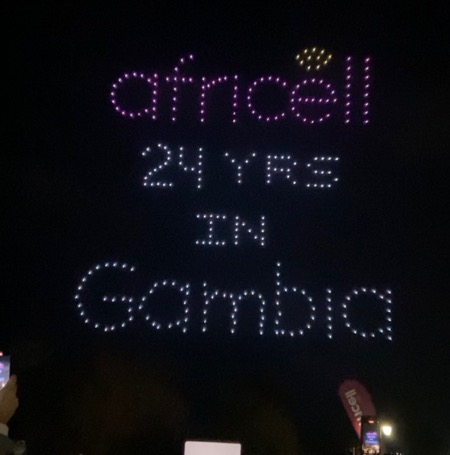 Africell clocks 24, holds first-ever drone show - Vimarsana News