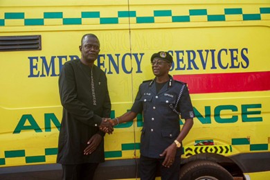 Africmed Hospital donates ambulance to Gambia Police Force