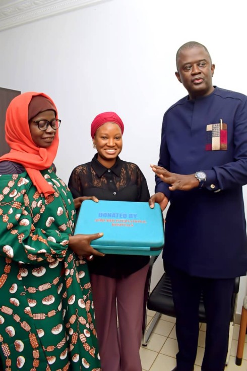 Africmed MD assists Ndemban Clinic with orthopedic drill