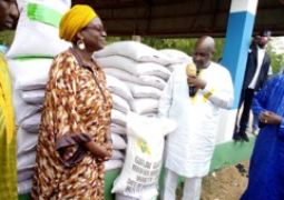 Agric minister hands seeds