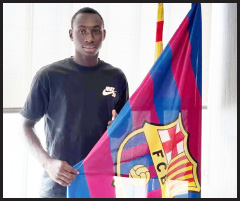 Gambia U-17 skipper Alieu Drammeh sings professional contract with FC Barcelona
