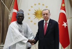 Ambassador Conteh presents letters of credence to President Erdogan