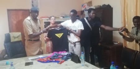 Am'harit Restaurant, Unique Fashion donate new T-shirts to Mile 11 inmates