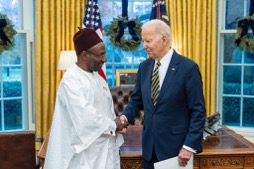 Ambassador Bah presents letter of credence to President Biden