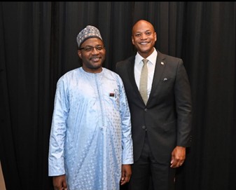 Ambassador Bah holds discussions with Maryland Governor Wes Moore
