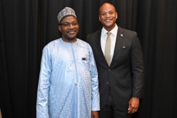 Ambassador Bah holds discussions with Maryland Governor Wes Moore