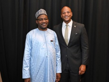 Ambassador Bah holds discussions with Maryland Governor Wes Moore