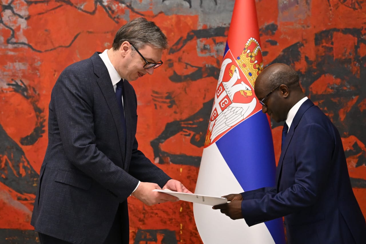 Ambassador Jobarteh presents letters of credence to Serbian President