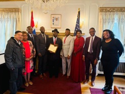 Ambassador Bah honours Embassy’s longest serving driver for distinguished service