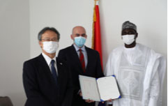 Japanese Ambassador Tatsuo introduces new Hon. Consul to Gambia
