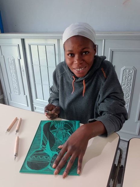Young artist revives lost lino art