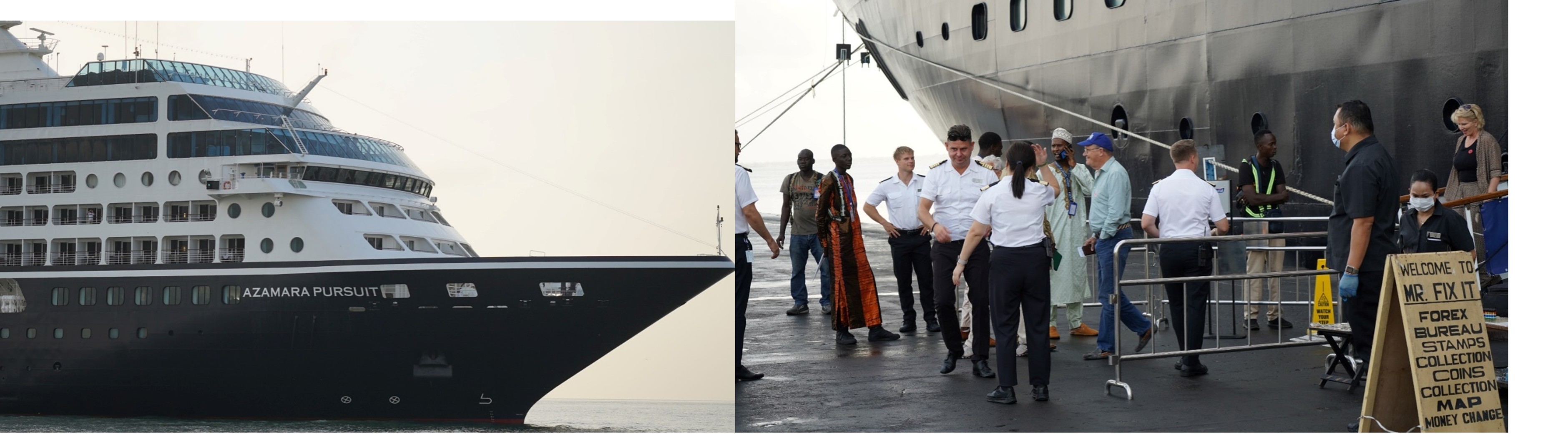 Azamara Pursuit Cruise Ship brings over 700 visitors to Gambia