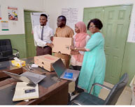 BEB donates laptops to Gender Ministry