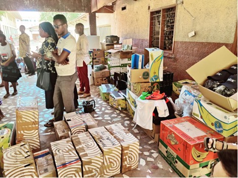 BFoTG gives medical items to New Yundum H/C