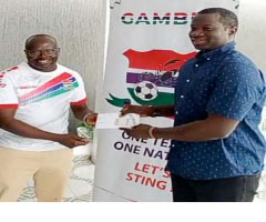 Gambia ADB staff supports Scorpions with 550,000CFA