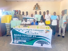 Banjul climate caravan engages NBR stakeholders on climate justice