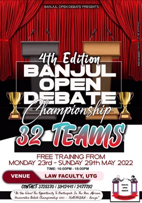 4th Edition of Banjul Open Debate national champs underway