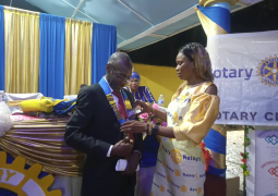 Banjul rotary decorates president
