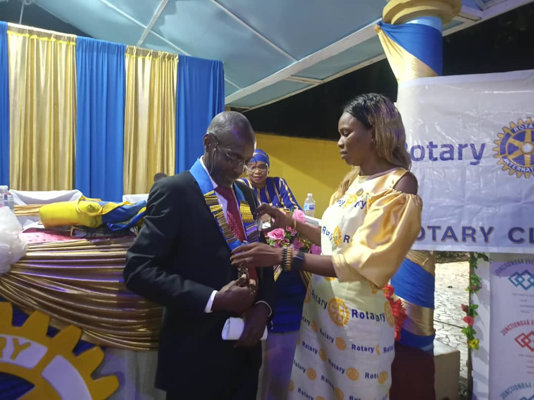 Rotary Club of Banjul decorates new president