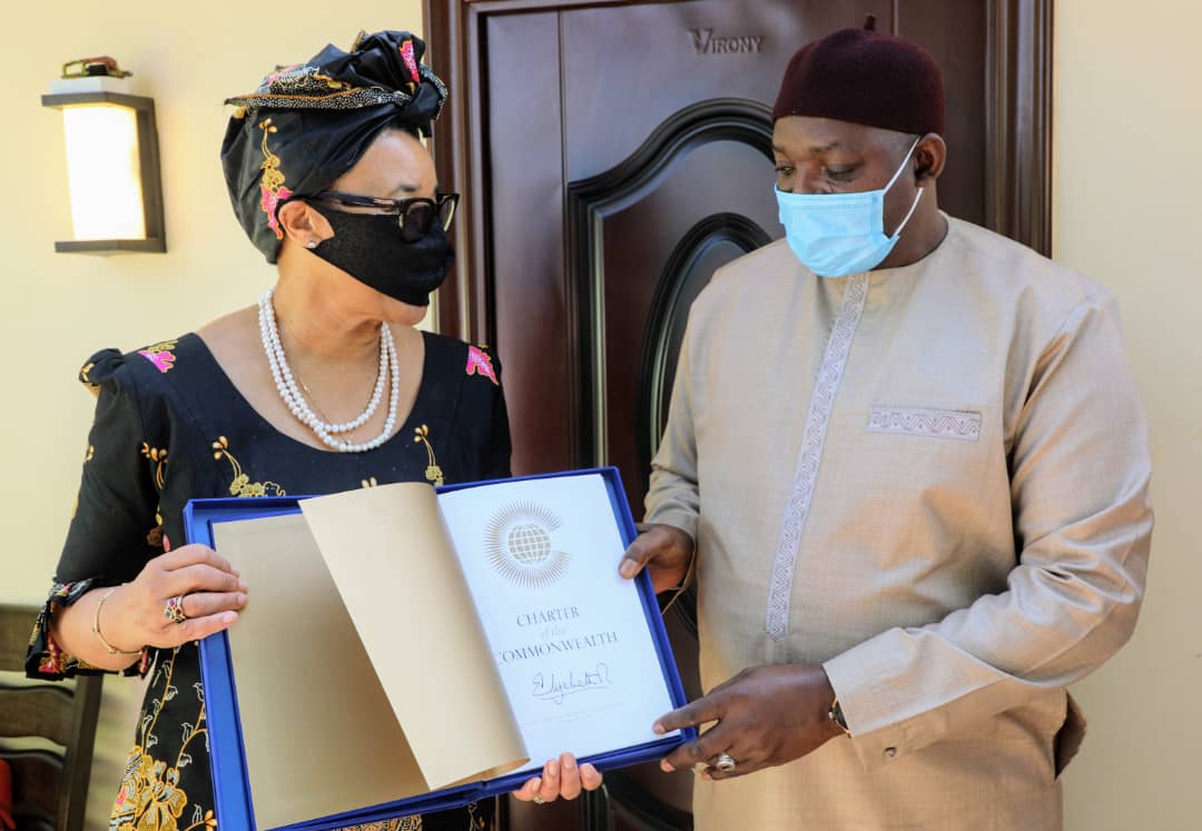 Commonwealth SG says Gambia economy is improving-As she meets President Barrow