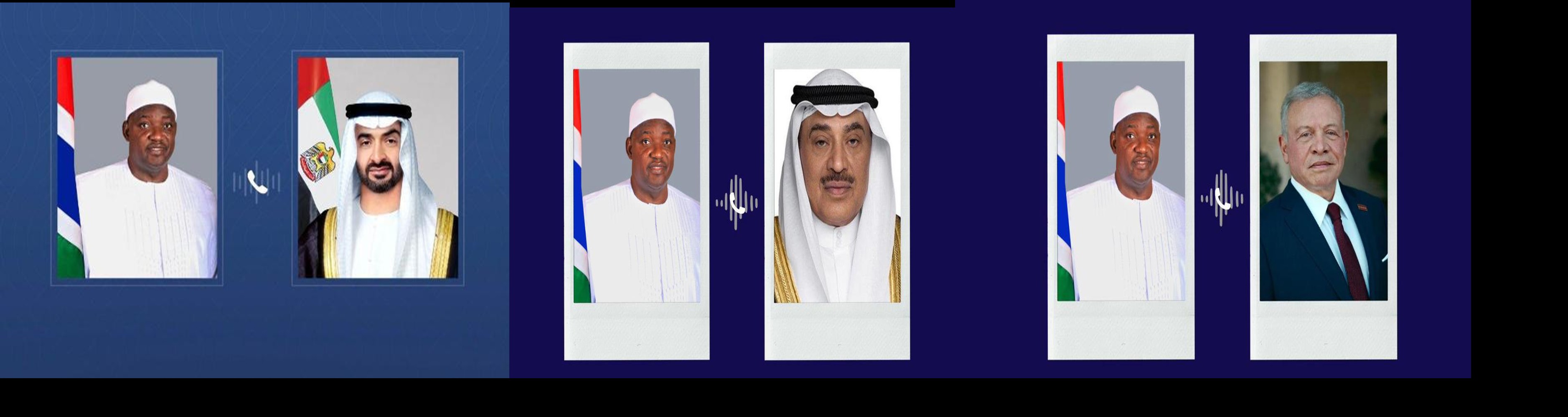 President Barrow holds phone conversation with leaders of Kuwait UAE and Jordan
