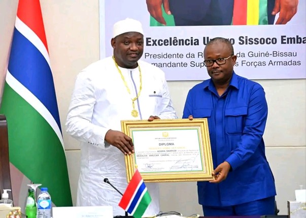 Barrow receives highest honour of Republic of Guinea Bissau 