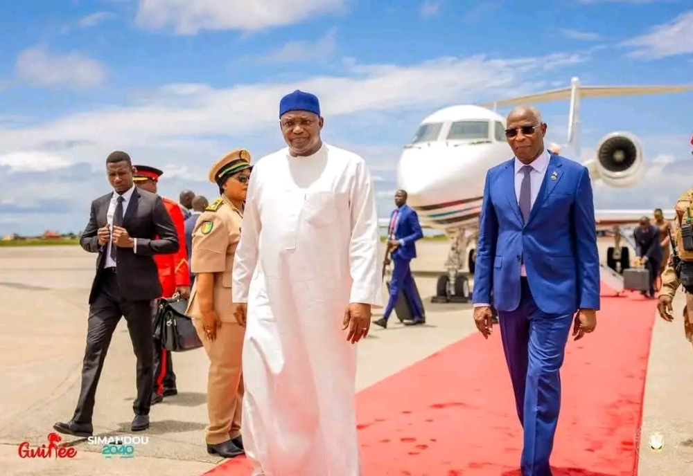 Barrow in Guinea Conakry for working visit