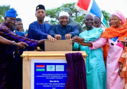 Barrow lays foundation stone