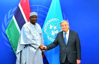 Barrow meets UN Secretary General António Guterres