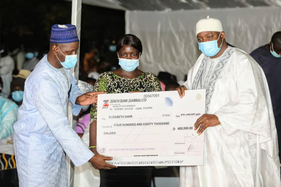 President Barrow wraps up tour with launching of D20M Youth Development Scheme 