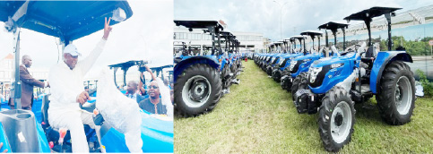 Le président Barrow remet 60 tracteurs à des agriculteurs gambiens   