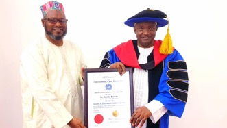  Barrow gets Honorary Doctorate Degree