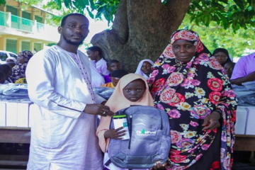 Basse Area Council, ChildFund donate school bags to vulnerable pupils