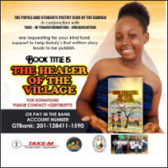 Girl, 15, authors novel ‘Healer of the Village’