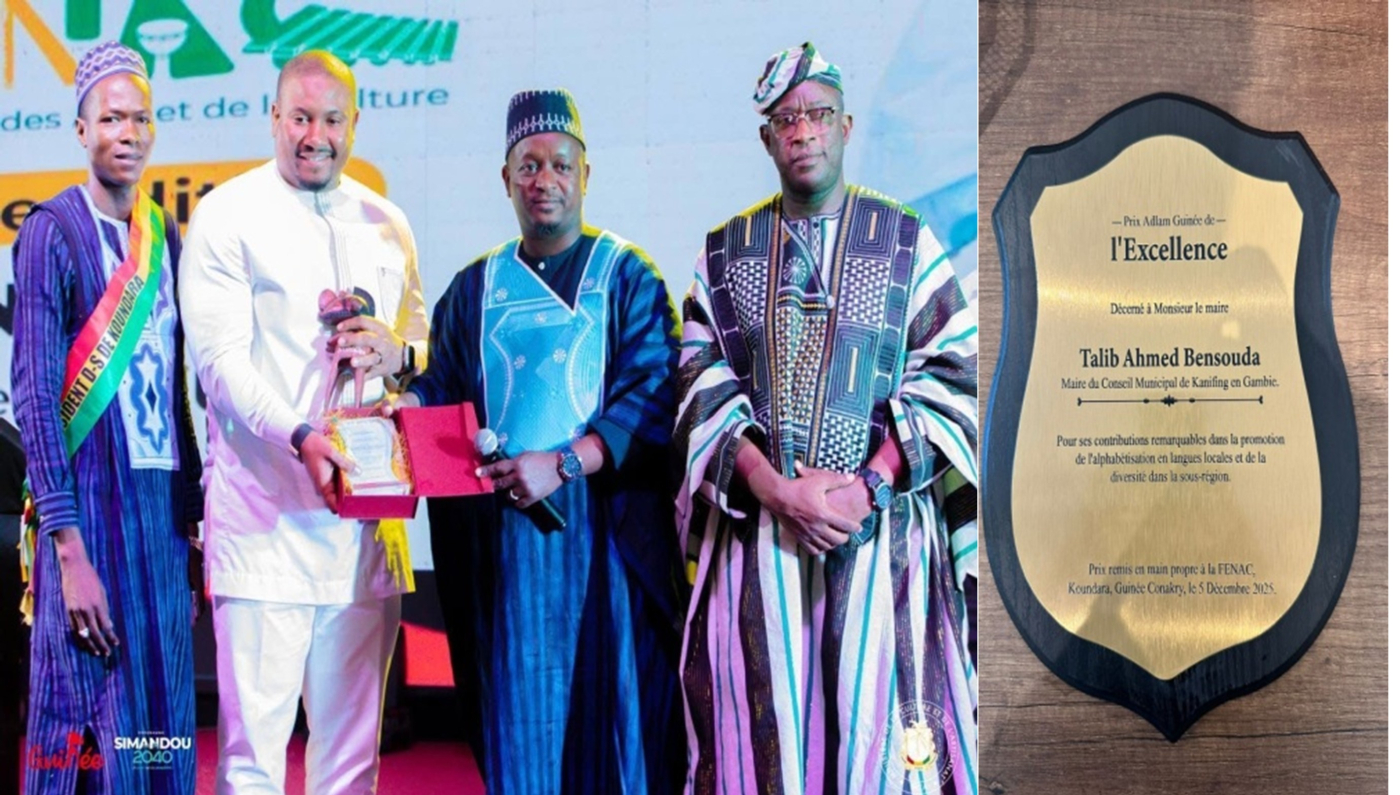 Mayor Bensouda honoured at FENAC cultural festival in Guinea